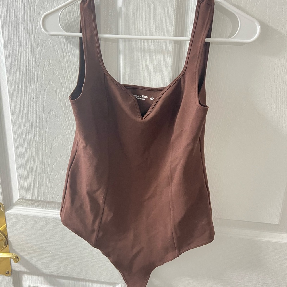 Brown Abercrombie Tank Bodysuit